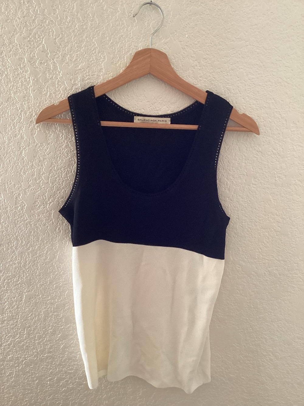 Vintage Balenciaga Two Tone Tank Top